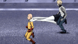 Running Saitama One Punch Man GIF