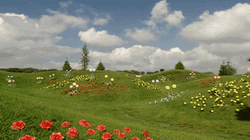 Running Teletubbies Dipsy GIF
