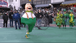 Running Thanksgiving Mascot  GIF