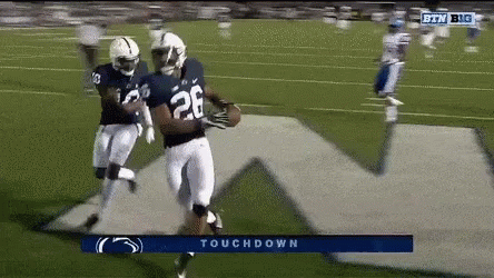 Running Touchdown Saquon Barkley GIF