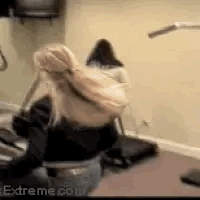 Running Treadmill Funny Fail GIF