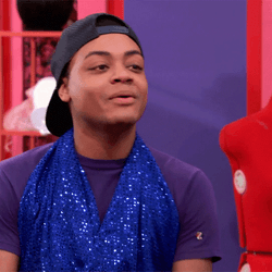 RuPaul Blowing Kiss To A Wig GIF