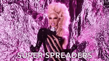 Rupaul Glitter Bomb Super Spreaders GIF