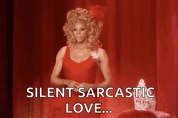 Rupaul Silent Sarcastic Love Heart Sign GIF