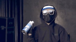 Rupauls Drag Race Contestant Wearing Hazmat Suit Costume GIF