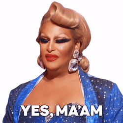 Rupauls Drag Race Drag Queen Yes Ma'am GIF