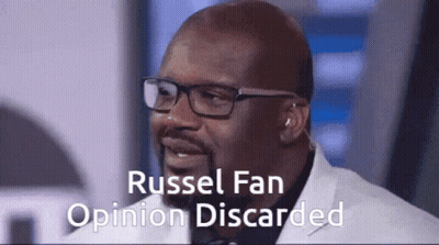Russel Fan Opinion Discarded GIF