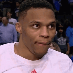 Russell Westbrook Being Interviewed GIF