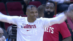 Russell Westbrook Happy Cheering GIF