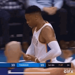 Russell Westbrook In Game GIF