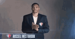 Russell Westbrook Waving Hi GIF