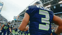 Russell Wilson High Five GIF