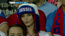 Russian Girl Smiling UEFA Euro 2016 GIF