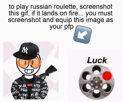 Russian Roulette With Yankees Hat And Sunglasses GIF