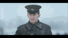 Russian Soldiers Salute Kneel Down GIF
