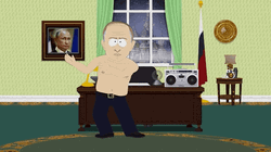 Russian Vladimir Putin South Park Dancing GIF
