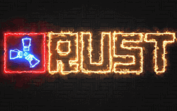 Rust Logo On Fire GIF