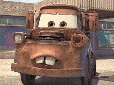 Rusty Tow Truck From Cars With Big Mouth GIF