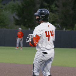 Rutgers Baseball Player Pointing Fingers Wiggle GIF