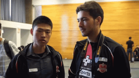 Rutgers Unversity Rock Paper Scissors GIF