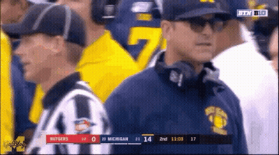 Rutgers Vs Michigan Football On STV Big GIF