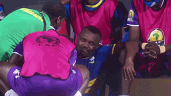 Rwanda Footballer Injured GIF