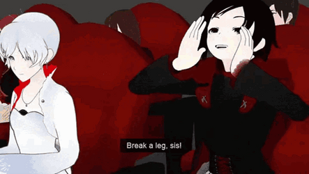 Rwby Ruby Rose Cheering For Yang GIF