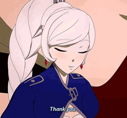 Rwby Weiss Schnee Thank You GIF