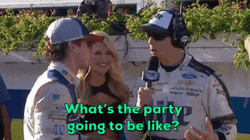 Ryan Blaney Being Interviewed GIF