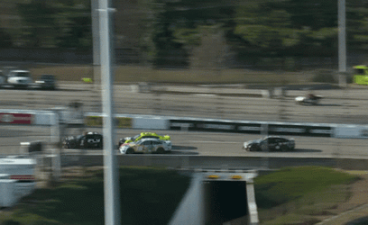 Ryan Blaney Driving In Nascar GIF