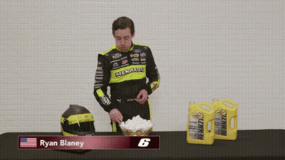 Ryan Blaney Number 7 Eating Popcorn GIF