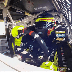 Ryan Blaney On The Driver Seat GIF