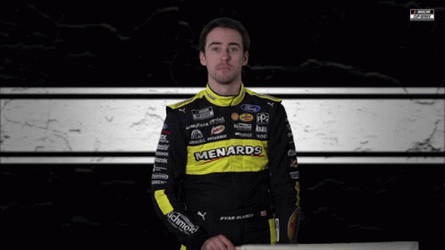 Ryan Blaney Waving Checkered Flag GIF