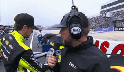Ryan Blaney With Umbrella GIF