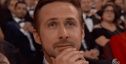 Ryan Gosling Blinking Eyes GIF