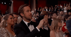 Ryan Gosling Clapping Hands GIF
