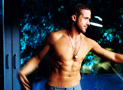 Ryan Gosling Exposing His Abs GIF
