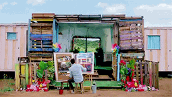 Ryan Reynolds Painting GIF