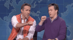 Ryan Reynolds Snl Fist Bump GIF