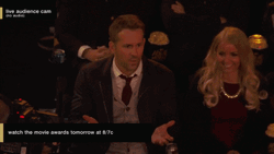 Ryan Reynolds Watch Movie Awards GIF