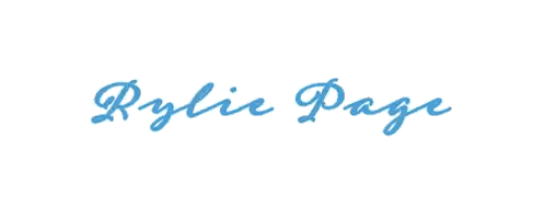 Rylie Page Written In Blue Sticker