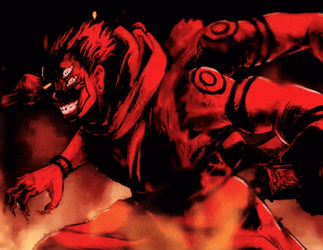 Ryomen Sukuna Jujutsu Kaisen Fire GIF