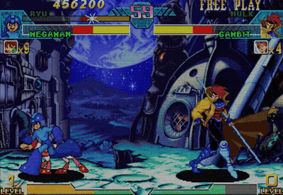 Ryu And Mega Man Screenshot GIF