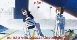 Ryuko Matoi Funny Chair Scene GIF