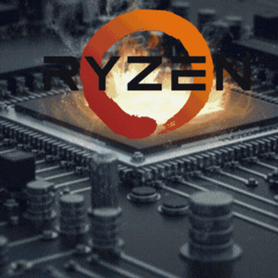 Ryzen Logo On Motherboard GIF