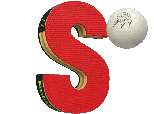 S Letter With White Ball Sticker