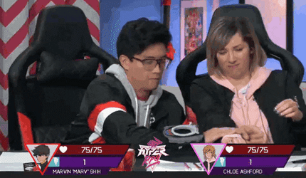 Saban Red And Pink Ranger GIF