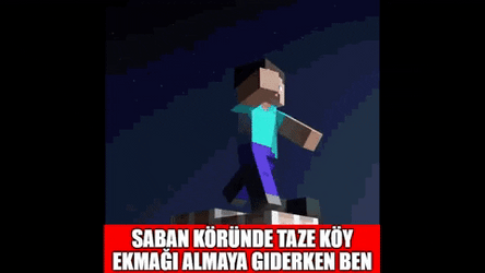 Saban Running Minecraft Character GIF