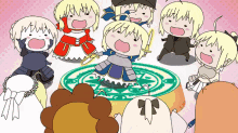 Saber Artoria Pendragon Fate Stay Chibi Dancing GIF