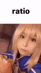 Saber Artoria Pendragon Fate Stay Cosplay GIF